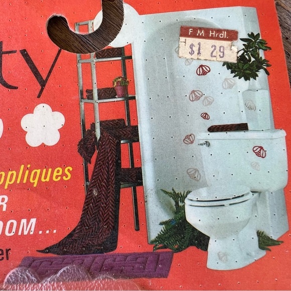 VTG Bathroom Appliqués Pretty Ups Posies Non-Skid Decoration 48 Count NOS Flower - Picture 4 of 5
